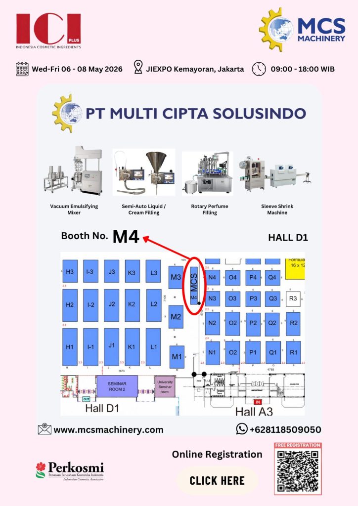 PT MULTI CIPTA SOLUSINDO at Indonesia Cosmetic Ingredients Exhibition 2026