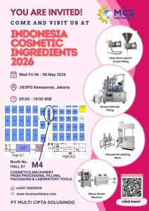 MCS Machinery at Indonesia Cosmetics Ingredients (ICI) 2026