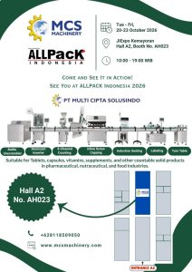 MCS Machinery at Allpack 2026